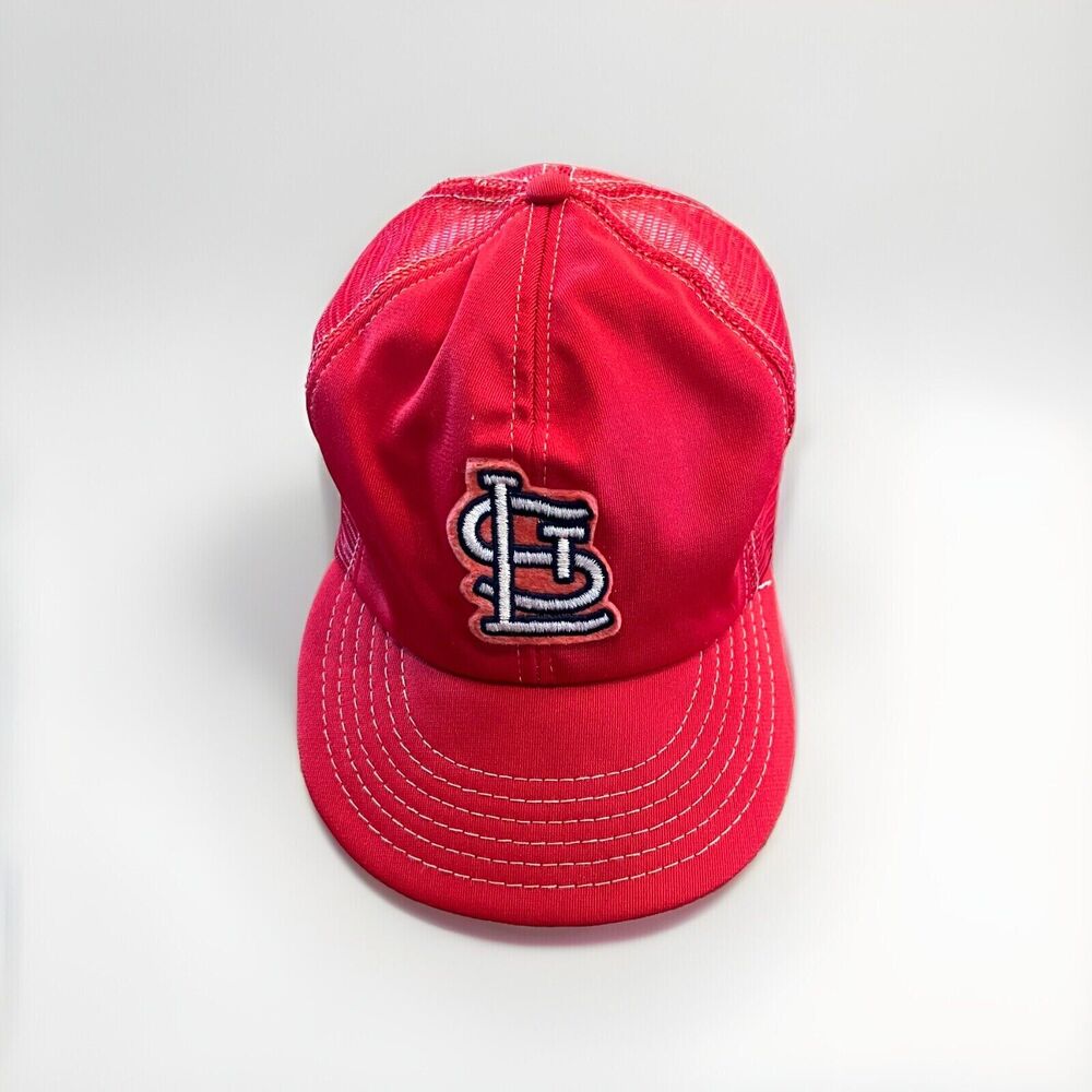 Vintage 80s ANNCO Red MLB St. Louis Cardinals Adjustable SnapBack Hat Size M